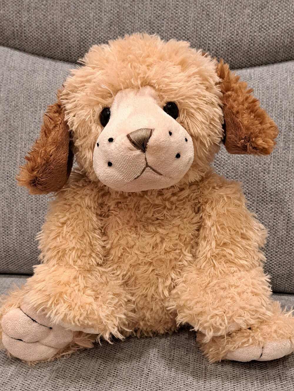 Ganz Shaggy Tan Puppy Dog Buddy Plush Stuffed Animal Toy Lovey